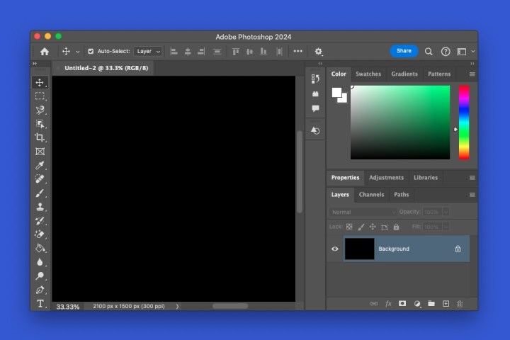 alt: The Photoshop Panels provide access to tools for color adjustments, properties, layers, and more.