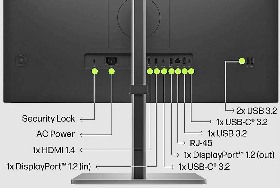 Daisy chaining via USB-C requires a monitor with DP Alt Mode and a DisplayPort Out interface (DP 1.2 or higher).