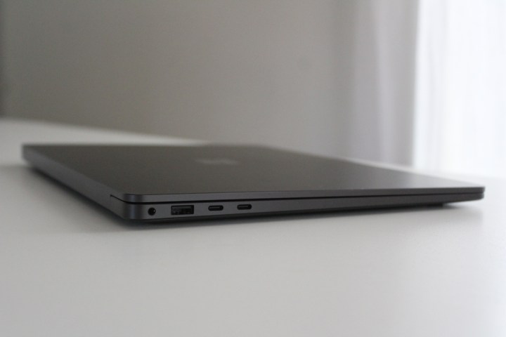 The ports on the side of the Surface Laptop 7th Edition.