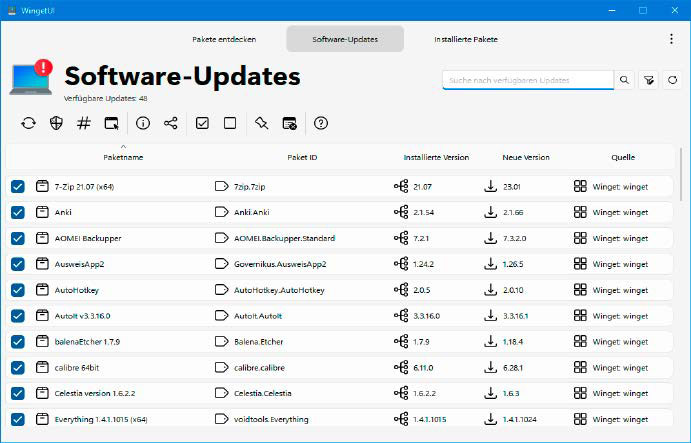 alt: Wingetui simplifies software installation and updates in Windows.