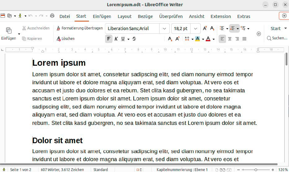 Libre Office: The suite offers extensive functions for all areas of use. You can activate a ribbon instead of the menu, which makes it similar to Microsoft Office.