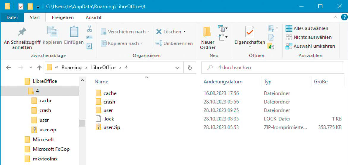 Adopt configuration: The structure in the configuration folder of Libre Office under Windows and Linux is identical. You can therefore simply copy the files to the Linux system.