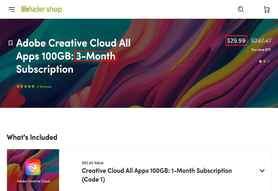 Finding affordable software subscription deals online, like this one for Adobe Creative Cloud, is possible with some research.