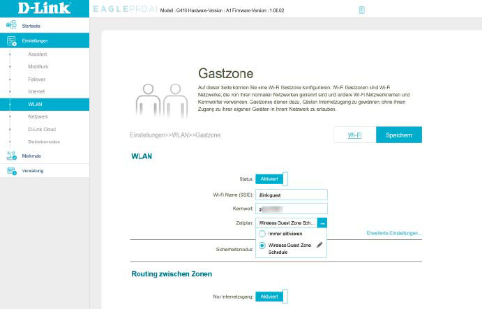 Guest Network Settings