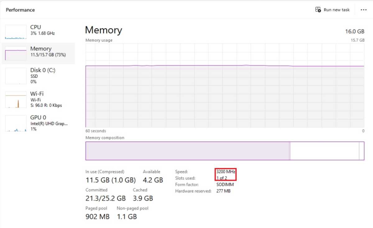 task manager memory