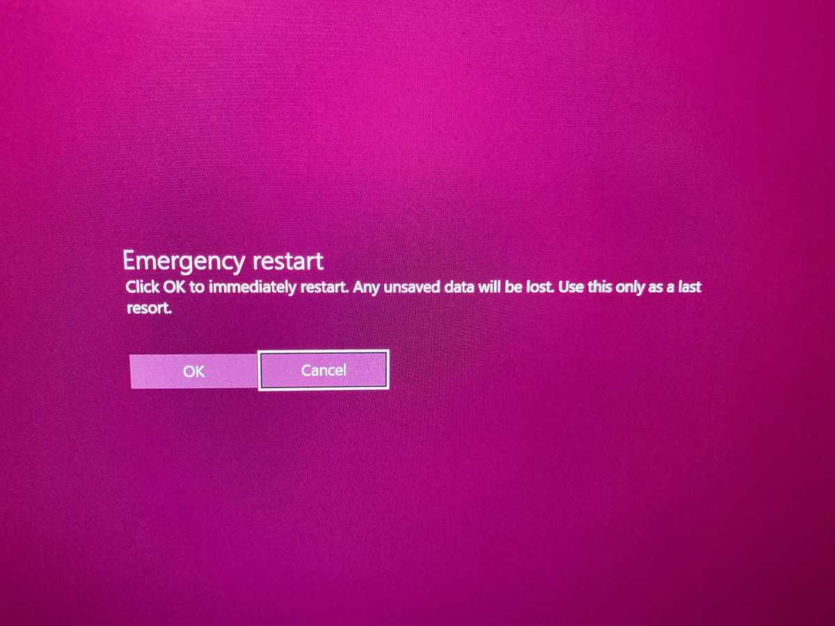 alt=The Windows emergency restart warning message.