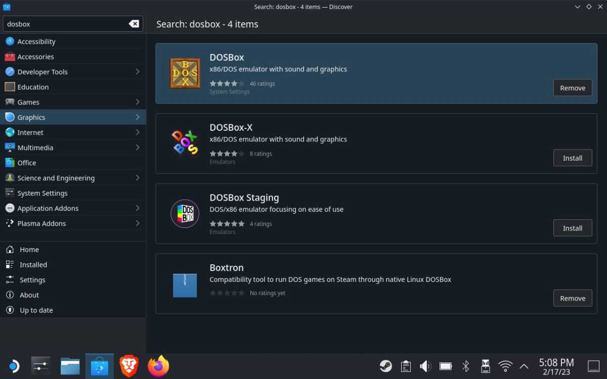 Installing DOSBox on Steam Deck