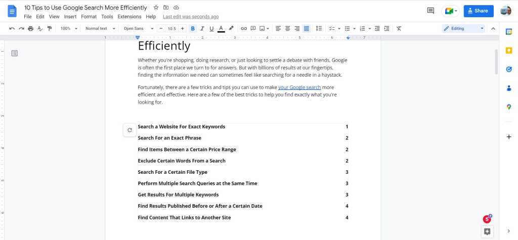 Creating a Table of Contents in Google Docs: A Comprehensive Guide