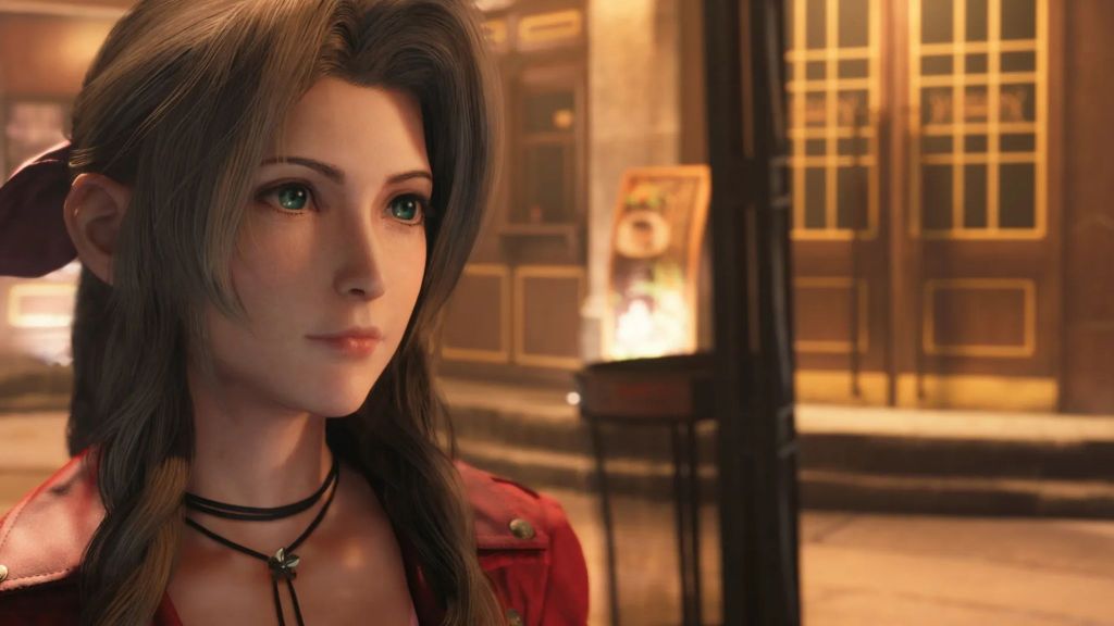 alt=Aerith Gainsborough in Final Fantasy VII Remake