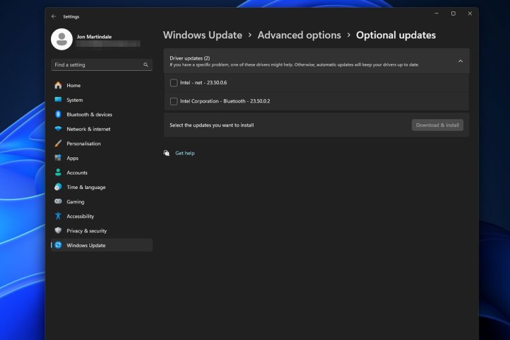 Additional updates for Windows.