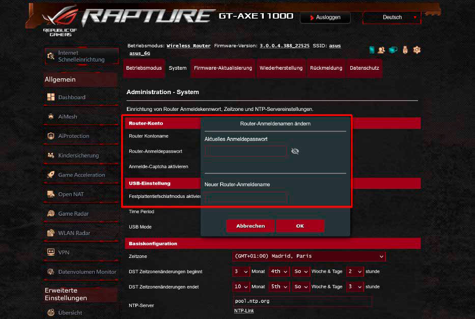 Router Menu