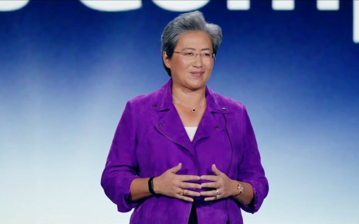 AMD CEO Lisa Su delivering AMD