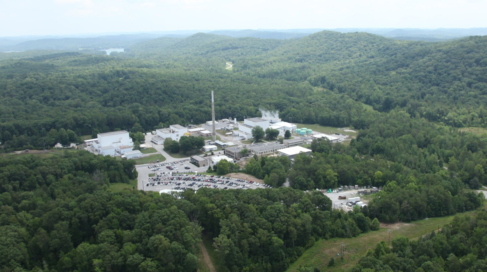 The High Flux Isotope Reactor in Oak Ridge, Tennessee.