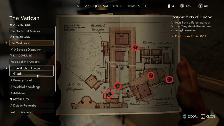 A map of the vatican in Indiana Jones and the Great Circle.