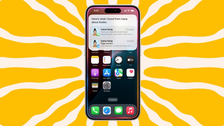 Apple Intelligence on iPhone pulling data from across apps.