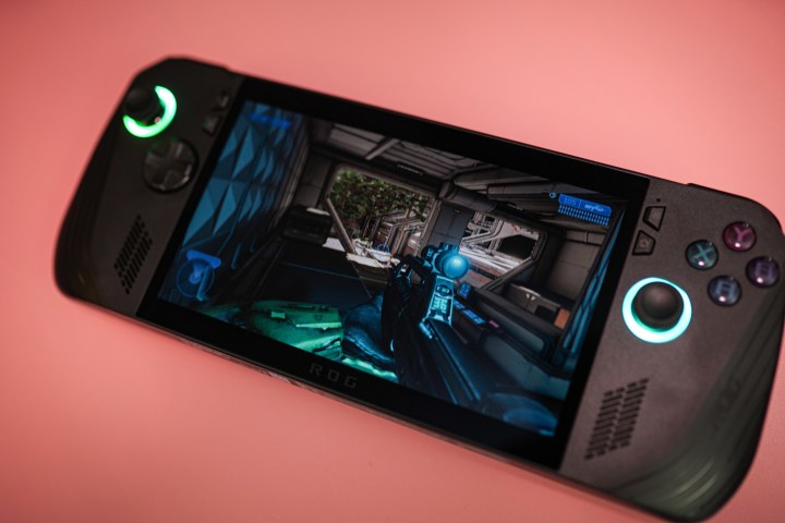 The Asus ROG Ally X console.