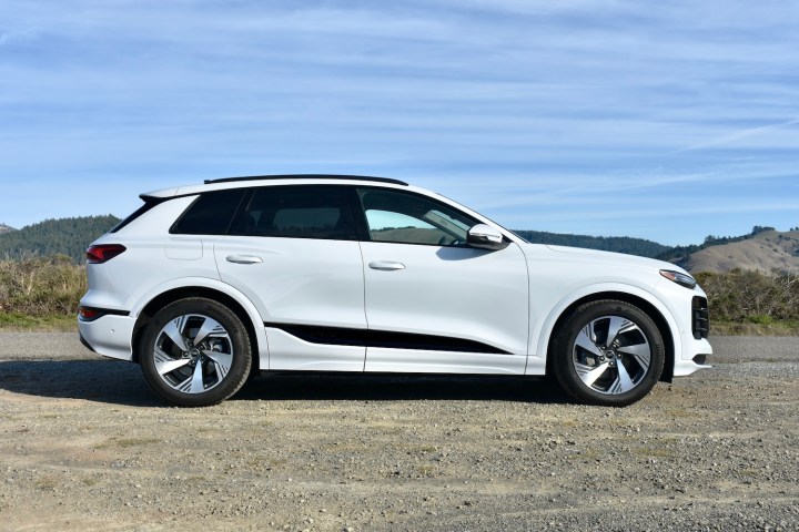 2025 Audi Q6 e-tron profile view.