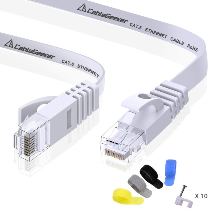 Cable jacket with specifications printed on it.