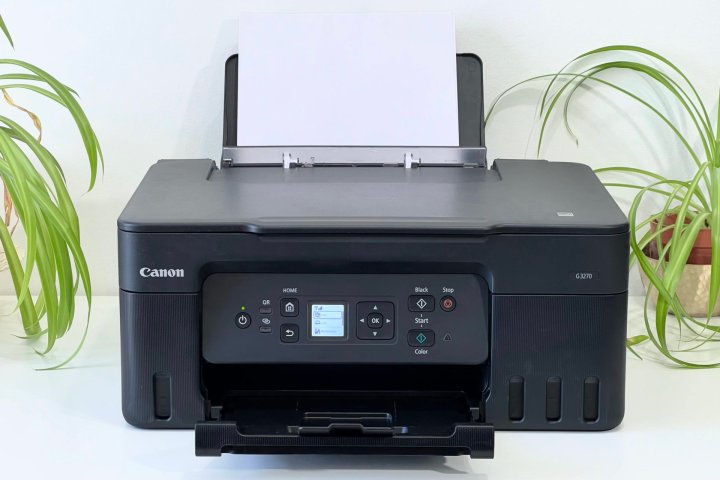 The Canon MegaTank Pixma G3270 looks good in black.