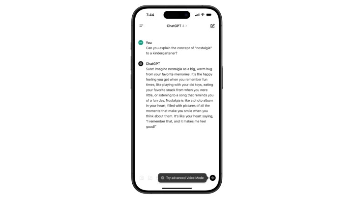 the advanced voice alert on the chatgpt app