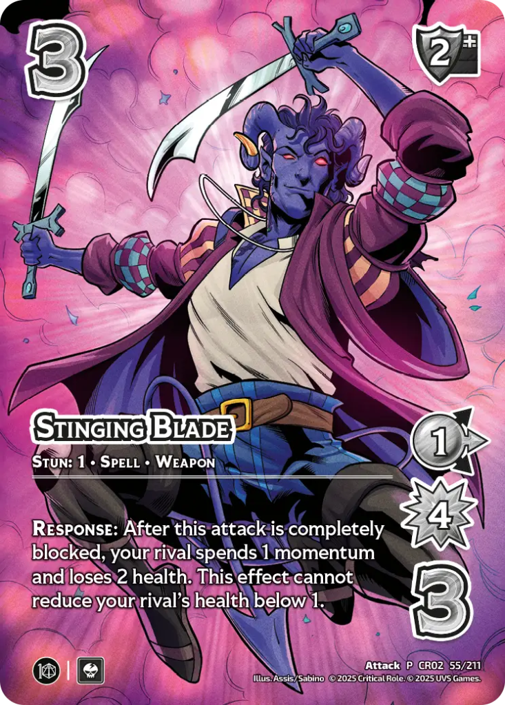 Critical Role Heroes of Exandria card game promo card