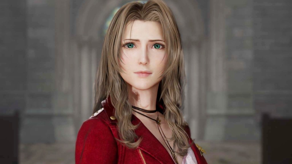 Alt text: Aerith Gainsborough in Final Fantasy VII Rebirth