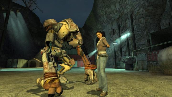 Alyx and Dog standing side by side in Half-Life 2