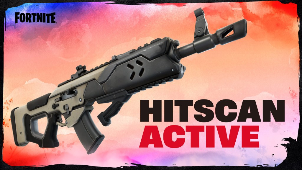 alt: A promotional image showcasing a new assault rifle for Fortnite Chapter 6 Season 1.