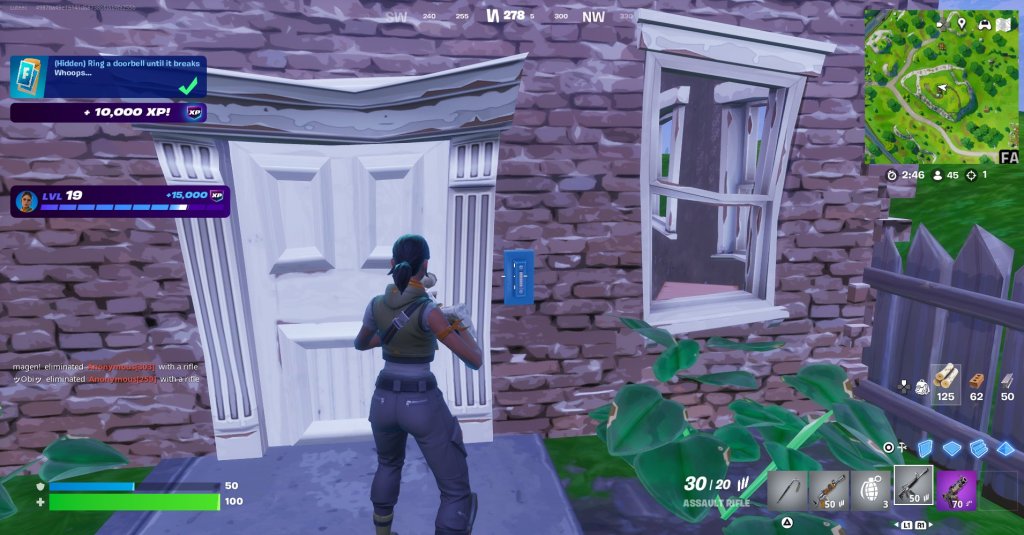 Secret Doorbell Quest in Fortnite OG Unlocks Easy XP