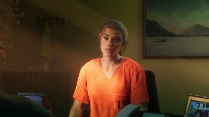 Lucia is being interviewed in prison in Grand Theft Auto VI.