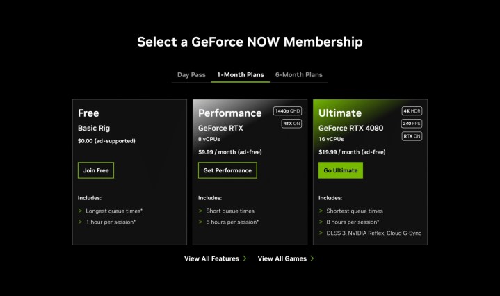 Nvidia GeForce Now Performance Tier Upgrade