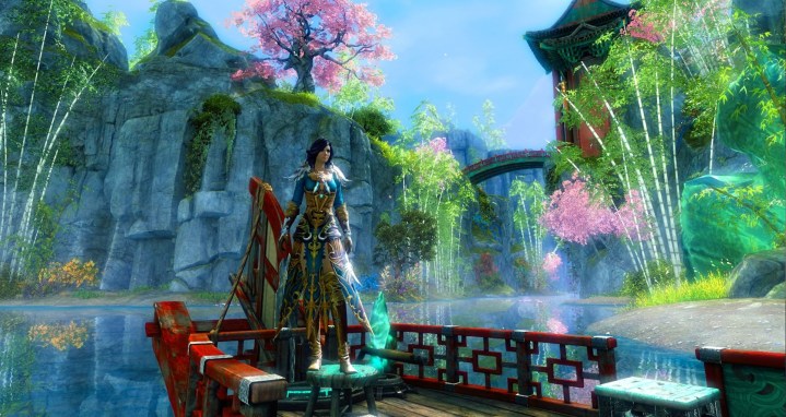 Guild Wars 2 player in End of Dragons.