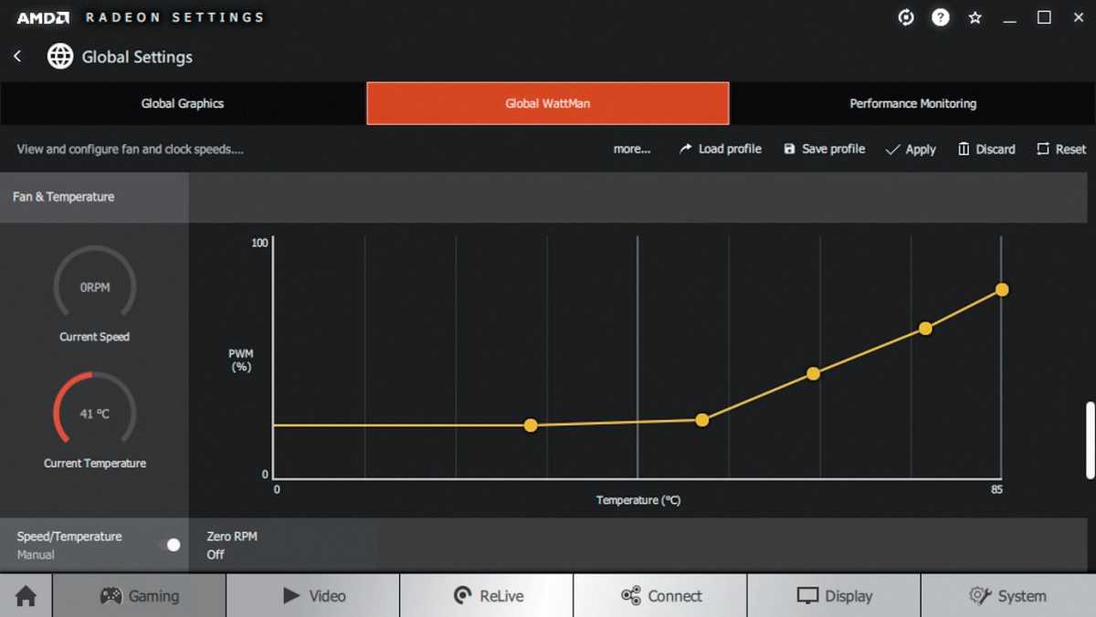 Customizable fan curves in AMD Wattman