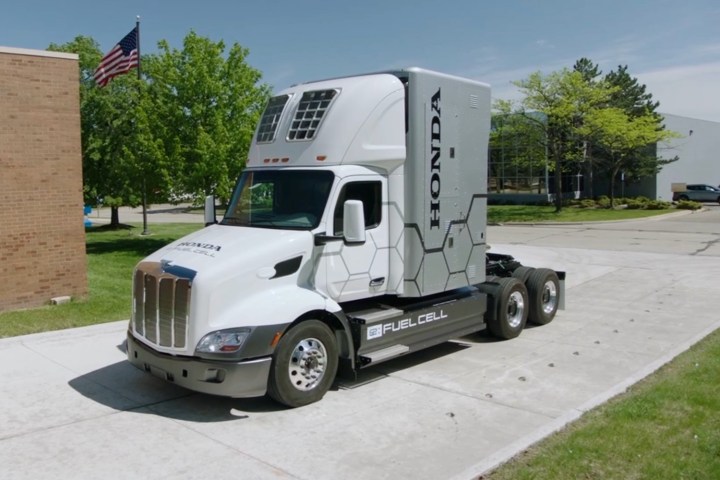 Honda hydrogen fuel-cell semi truck.