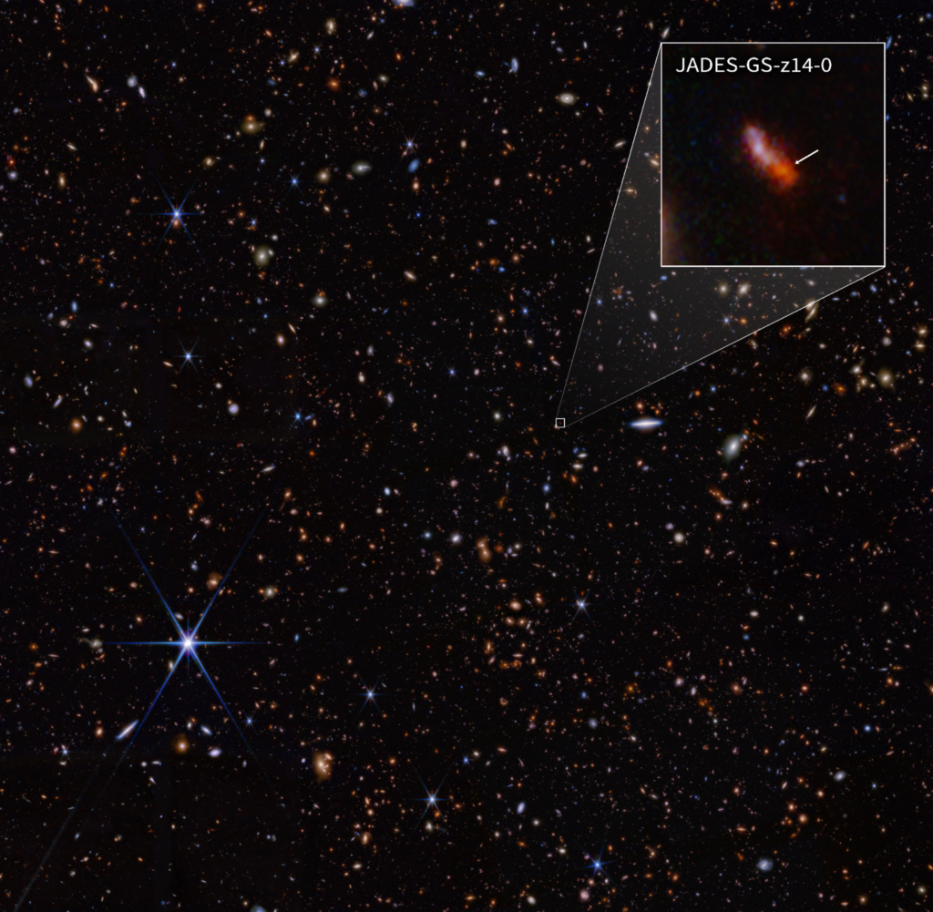 The most distant galaxy ever observed.