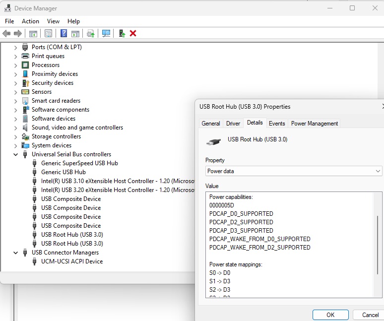 USB power data