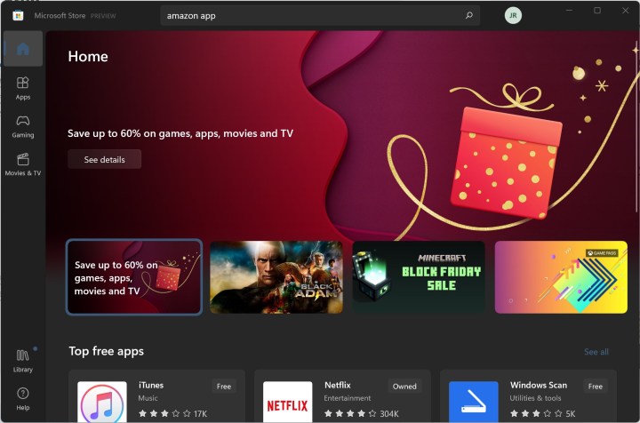 Microsoft Store in Windows 11.