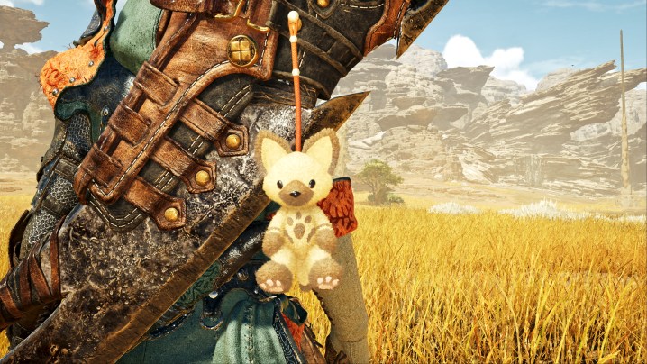 Alt text: A close-up view of a pendant reward available in the Monster Hunter Wilds beta.