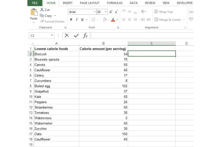 Using the concatenate formula in Excel to merge data.