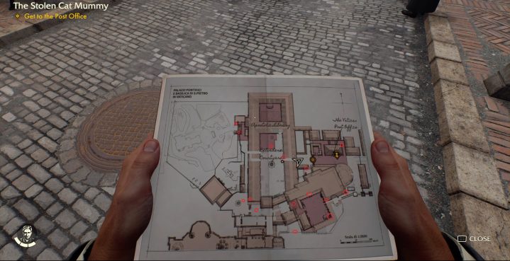 A map of the Vatican in Indiana Jones and the Great Circle.