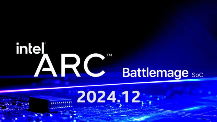 Intel Arc Battlemage announcement poster.