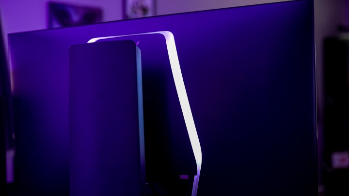 Lighting on the back of the LG UltraGear Dual Mode OLED.