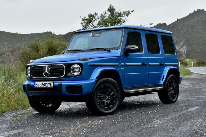 2025 Mercedes-Benz G580 from three quarter view.