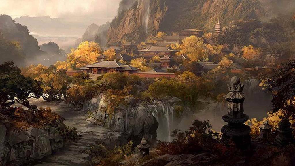 Expansive Chinese Village