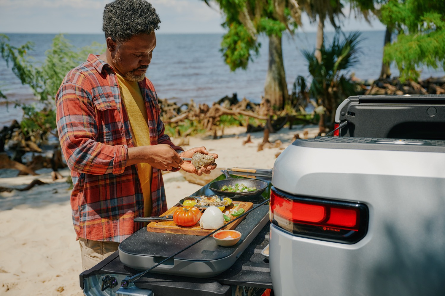 Rivian Travel Kitchen.