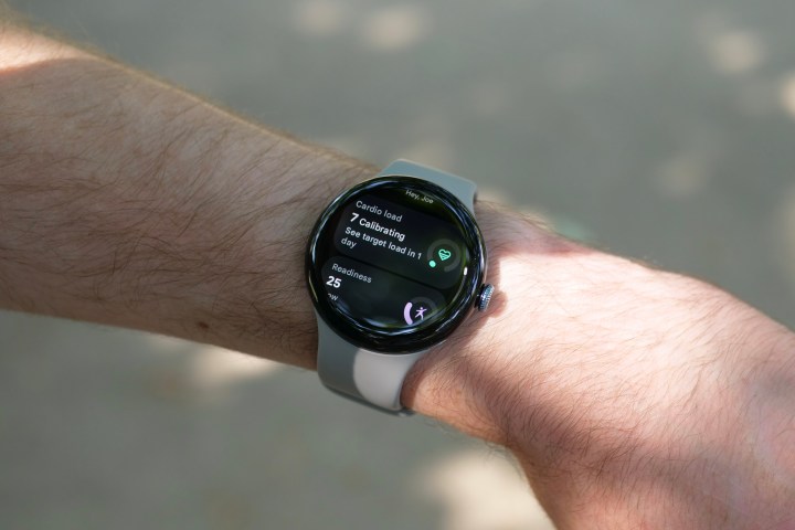 Cardio Load and Readiness Score on the Google Pixel Watch 3.