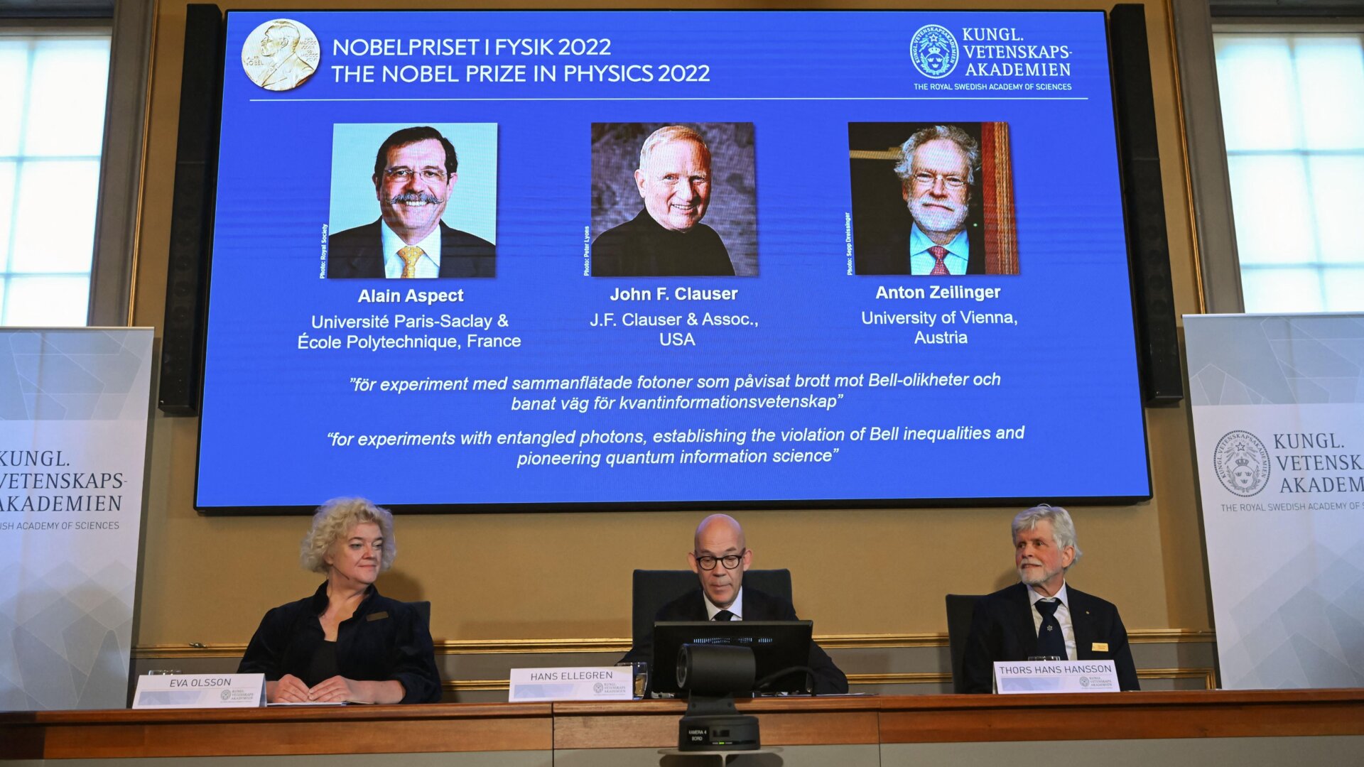 2022 Nobel Prize in Physics Awarded for Quantum Entanglement Research