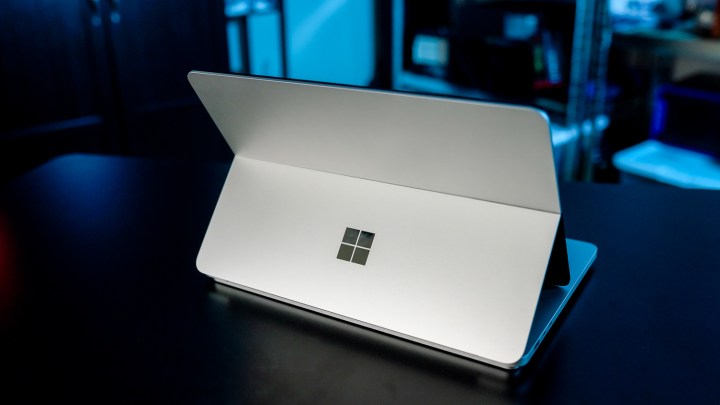 alt text: The back of the Surface Laptop Studio 2 showing its sleek design.