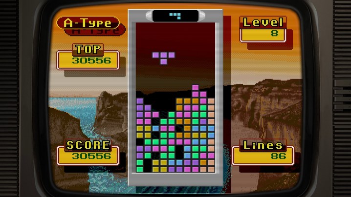 A screenshot from Tetris Forever showing various game modes.