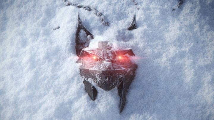 alt text: A wolf head with glowing red eyes symbolizes the anticipation for the next Witcher game.